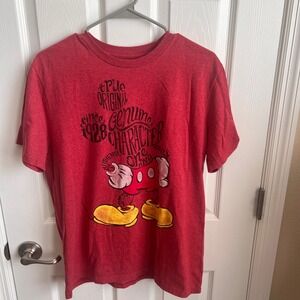 Disney Store Disney Mickey Mouse Graphic T-Shirt Mens Medium‎ Red